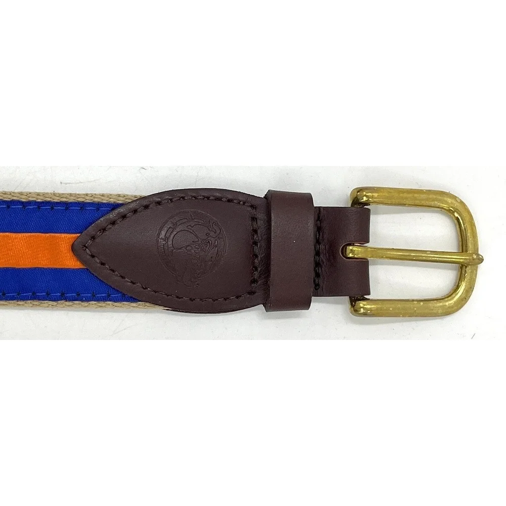 Orange &‎ Blue The Jardine Collection Florida Gators Belt Size 28 Leather Canvas